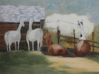 Lamas
2012 
60 x 80 cm
Öl auf Leinwand
