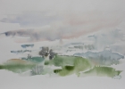 Landschaft um Holzhausen
1986
23 x 36 cm
Aquarell
