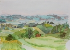 Landschaft um Nägelsdorf
1987
26 x 40 cm
Aquarell